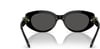 Swarovski Womens Sk6002 Oval SunglassesBlackDark Grey