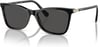 Swarovski Womens Sk6004 Rectangular SunglassesBlackDark Grey