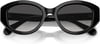 Swarovski Womens Sk6005 Cat Eye SunglassesBlackGrey Gradient