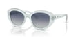 Swarovski Womens Sk6005 Cat Eye SunglassesLight Blue OpalBlue Gradient