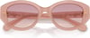 Swarovski Womens Sk6005 Cat Eye SunglassesPink OpalBrown Gradient Violet