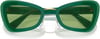 Swarovski Womens Sk6012 Butterfly SunglassesGreenDark Green