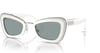 Swarovski Womens Sk6012 Butterfly SunglassesWhiteGreyDark Grey