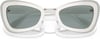 Swarovski Womens Sk6012 Butterfly SunglassesWhiteGreyDark Grey