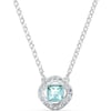 SWAROVSKI Angelic Square Collection NecklaceAqua Blue