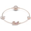 SWAROVSKI Dazzling Swan Jewelry Collection Blue Crystals Pink Crystals Clear CrystalsBracelet  Rose Gold Tone