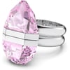 SWAROVSKI Lucent Crystal Ring Jewelry Collection Rhodium Tone Finish Pink CrystalsUS 8EU 58