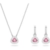 SWAROVSKI Millenia Crystal Jewelry Set Collection Pink and RoseGold CrystalsRhodium Finish