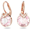 Swarovski Bella Crystal Earrings CollectionEarrings  Pink Crystals Rose Gold Finish