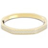 Swarovski Dextera Crystal Bangle Bracelet Jewelry Collection Gold Tone FinishExtra Large