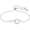 Swarovski Infinity Heart Jewelry Collection Necklaces and Bracelets Rose Gold amp Rhodium Tone Finish Clear CrystalsBracelet