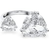 Swarovski Millenia Cocktail Ring Collection Rhodium Finish Clear CrystalsUS 7EU 55