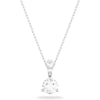 Swarovski Solitaire Crystal Necklace and Earrings Jewelry CollectionNecklace Rhodium Tone Finish