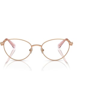 Swarovski Womens Sk1002 Oval Prescription Eyewear FramesRose GoldDemo Lens