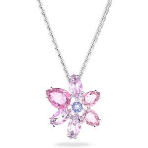 SWAROVSKI Gema Flower Pendant Necklace CollectionPink Flower Pendant Necklace