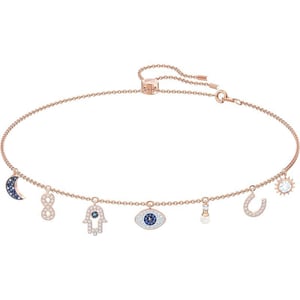 SWAROVSKI Symbolic Evil Eye Crystal Jewelry Collection Featuring Necklaces Earrings and BraceletsCharm Necklace