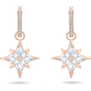 SWAROVSKI Symbolic Star Jewelry Collection Clear CrystalsPierced Earrings  Rose Gold Tone