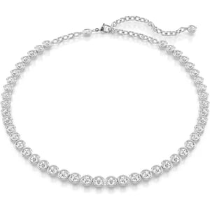 Swarovski Imber Tennis necklace Round cut Clear Rhodium FinishedSwarovski Imber Tennis necklace Round cut Clear Rhodium Finished