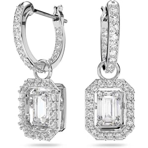 Swarovski Millenia Crystal Drop Earrings CollectionClear Drop Earrings  Rhodium Tone Finish