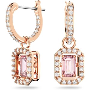 Swarovski Millenia Crystal Drop Earrings CollectionPink Drop Earrings  Rose Gold Tone Finish