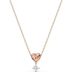 SWAROVSKI Lifelong Heart Necklace Earrings and Bracelet Crystal Jewelry Collection Rose Gold amp Rhodium Tone FinishPendant Necklace