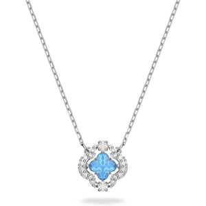 SWAROVSKI Sparkling Dance Necklace and Bracelet Jewelry Collection Blue Crystals Clear CrystalsPendant Necklace