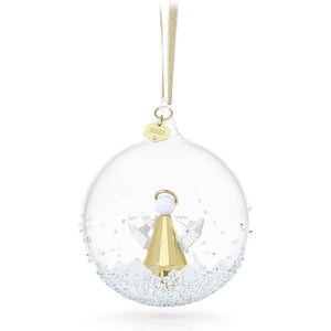 Swarovski Annual Edition 2023 Festive Ornament Gold Tone Swarovski Crystals with GoldTone Finished Metal Part of the Swarovski Annual Edition Collection2022 Annual Editions 2022 Ball Ornament