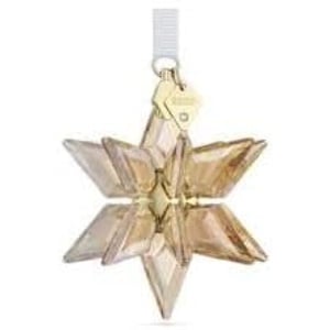 Swarovski Annual Edition 2023 Festive Ornament Gold Tone Swarovski Crystals with GoldTone Finished Metal Part of the Swarovski Annual Edition Collection2023 Annual Editions 2023 Festive 3d