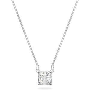 Swarovski Attract Crystal Necklace and Earrings Jewelry CollectionPendant Necklace  Rhodium Tone