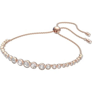 Swarovski Emily Tennis Bracelet Jewelry Collection Clear Crystals Blue Crystals Pink Crystals Amazon ExclusiveClear Crystals  Rose Gold Tone