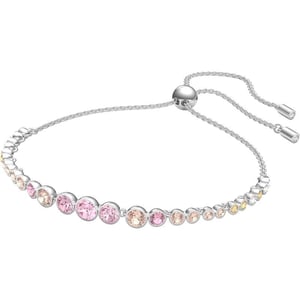 Swarovski Emily Tennis Bracelet Jewelry Collection Clear Crystals Blue Crystals Pink Crystals Amazon ExclusivePink Tone Crystals  Rhodium Tone