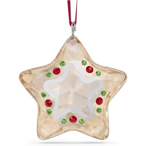 Swarovski Holiday Cheers French BulldogOrnament Gingerbread Star