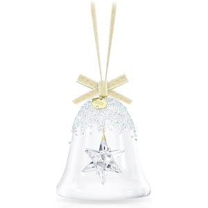 Swarovski Iconic Signum Swan Decoration Piece Small Clear Swarovski Crystals Part of the Swarovski Iconic Swan Collection2022 Bell amp Star Ornament