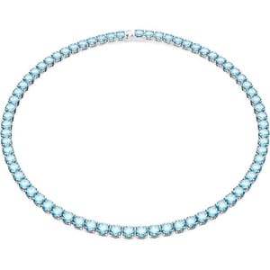 Swarovski Matrix Tennis NecklaceBlue