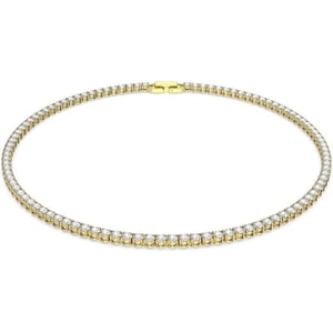 Swarovski Matrix Tennis NecklaceGold Tone