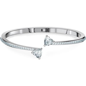 Swarovski Soul Heart Bangle Bracelet Collection Rhodium Finish Clear CrystalsLarge