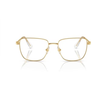 Swarovski Womens Sk1003 Square Prescription Eyewear FramesGoldDemo Lens