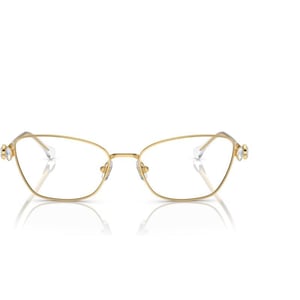 Swarovski Womens Sk1006 Square Prescription Eyewear FramesGoldDemo Lens