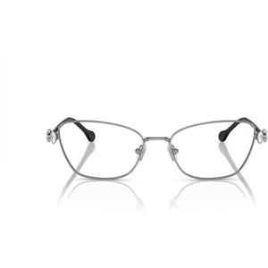 Swarovski Womens Sk1006 Square Prescription Eyewear FramesGunmetalDemo Lens