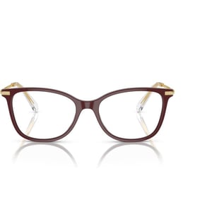 Swarovski Womens Sk2010 Square Prescription Eyewear FramesBurgundyDemo Lens