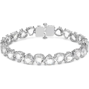 SWAROVSKI Millenia Crystal Jewelry Collection Clear Trilliant amp Pear Cut Crystals Rhodium Tone FinishBracelet  Trillinat Cut Crystals