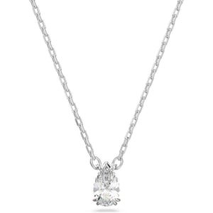 SWAROVSKI Millenia Crystal Jewelry Collection Clear Trilliant amp Pear Cut Crystals Rhodium Tone FinishPendant Necklace  Pear Cut Crystals