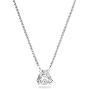 SWAROVSKI Millenia Crystal Jewelry Collection Clear Trilliant amp Pear Cut Crystals Rhodium Tone FinishPendant Necklace  Trilliant Cut Crystals