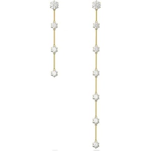 SWAROVSKI Constella Collection Asymmetrical Drop EarringsGold Tone