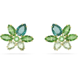 SWAROVSKI Gema Flower Earrings CollectionGreen Flower Stud Earrings