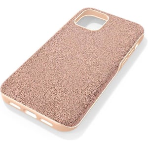 SWAROVSKI High Phone Case for iPhone 14 with Green Crystals in Ombre Effect Part of The High CollectioniPhone 1212 Pro Rose Gold Tone