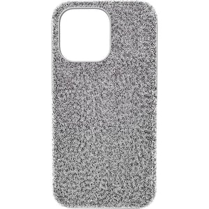 SWAROVSKI High Phone Case for iPhone 14 with Green Crystals in Ombre Effect Part of The High CollectioniPhone 13 Pro Silver Crystals