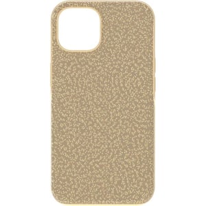 SWAROVSKI High Phone Case for iPhone 14 with Green Crystals in Ombre Effect Part of The High CollectioniPhone 14 Pro Max Gold Tone Crystals