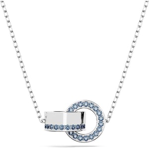 SWAROVSKI Hollow Collection Interloocking Loop Pendant NecklaceBlue