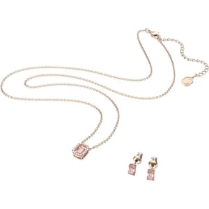 SWAROVSKI Millenia Crystal Jewelry Set Collection Pink and RoseGold CrystalsRoseGold Finish